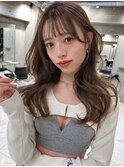 韓国ヘアーハッシュカットレイヤーカットグレージュブリーチ無し
