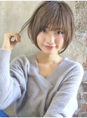くびれヘア/レイヤー/顔まわり/サイドバング/こなれミディ