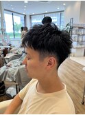 メンズツーブロック刈り上げさっぱりショートヘア