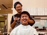 【定番人気コース】☆カット＋顔剃り＋シャンプー＋眉セット☆
