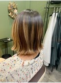 切りっぱなしボブ外ハネボブタッセルボブ