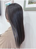イヤリングカラー×シルバーグレージュ