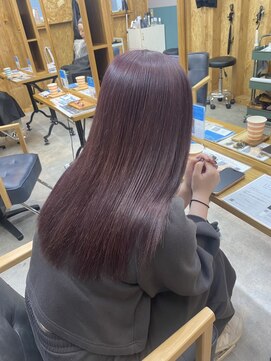 アフターニュース 新潟(afternews) ピンクブランウン/ブリーチなし/ダブルカラー/髪質改善/新潟