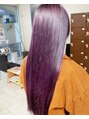 ヘアープラスジェイジェイ 新在家店(JJ) 原色なども可能です!周りの差をつける個性的カラーです♪