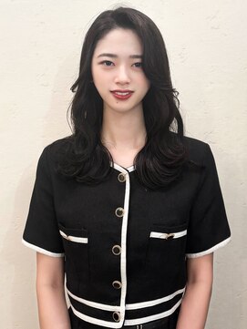 セルカ 新宿(CERCA) 韓国オンニ★顔周りレイヤー【CERCA】東京新宿韓国風ヘア美容室