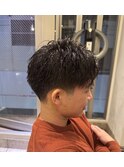 朝ラクツイスパ×テーパーフェード
