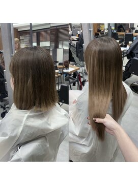 ネクスト 池袋(NEXT) ボブからエクステ80枚で胸下ロングに