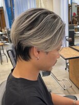 ハーパーズ 渋谷(harpers)&nbsp;ホワイトバレイヤージュ×センターパートショート