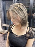 切りっぱなしボブ×バレイヤージュ/小倉