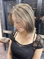 ヴィオラカラー(VIOLLA COLOR) 切りっぱなしボブ×バレイヤージュ/小倉