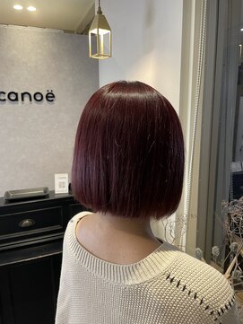 カノエ 宇部小串店(canoe) 暖色カラー/ボブ/髪質改善