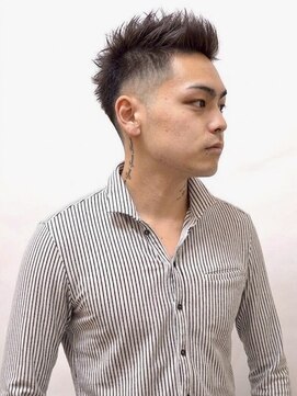 ワンワンオー バーバーショップ 長浜店(@110 BARBER SHOP) フェードスパイキー　フェードスパイキーメンズ