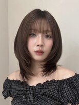 オーラ オモテサンドウ(Aura omotesando)&nbsp;ロブハッシュ×ラベンダーグレージュ