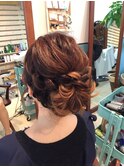 ねじねじアップアレンジ【ヘアセット　立川/立川南口　浴衣】