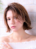 ソア 武蔵小杉(SOAR) 毛先パーマネオウルフ小顔外ハネボブアッシュブラウン