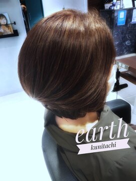 アース 国立店(HAIR&MAKE EARTH) イノセントなエアリーショートスタイル