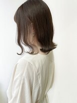 ジェム(GEM) インナーカラー・外ハネボブ・インナーミルクティーグレー