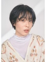 エンクス(enx)&nbsp;黒髪ショート×パーマ*こなれヘア