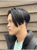 前下がりセンターパート