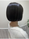 ショートボブ/グレージュカラー
