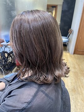 ヘアサロン アティリー(Hair Salon Attirer) 西梅田/ボブ/グレーベージュ/白髪ぼかし【Attirer 飯田裕之】