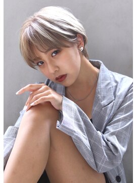 ブラン 天王寺(Blanc) 【Blanc】ハイトーンショート＿ダブルカラー＿耳かけ716