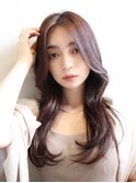 大人女性ロングレイヤード!マロンベージュ