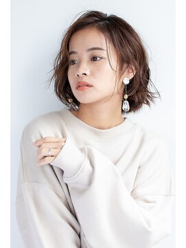 テラス 中百舌鳥(Terrace) 小顔カットオリーブカラーくすみカラー切りっぱなし20代30代40代