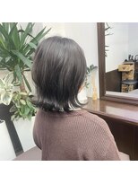 ムーブ(Moob)&nbsp;ボブ外ハネスタイル×グレージュカラー♪【別府】