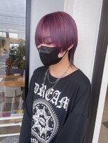 ナンバー(number+)&nbsp;20代かっこいい攻めウルフカットラベンダーシルバー