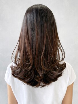 アイティーバイアルバム 下北沢店(IT by ALBUM) レイヤーカット_大人ガーリーチョコレートプリカール_ba405051