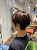 ハンサムショートスタイル/メンズライク/グレージュカラー