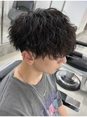 チリつかないツイストスパイラルパーマ