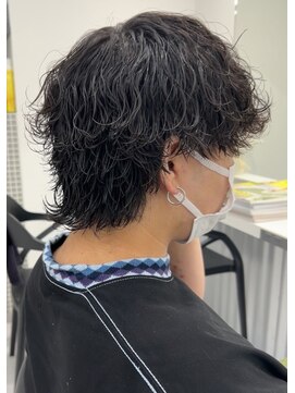 エース 栄矢場町店(Ace) 波巻きパーマウルフ　ウルフパーマ　メンズパーマウルフ