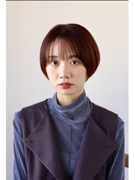 ヘアーアンドメイク エクリ 不動前店(Hair&Make equri) 【不動前美容室】マニッシュショート・カシスブラウン