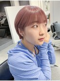 ミニウルフレイヤーカット顔周り前髪韓国ショートボブ/新宿
