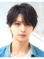 オーシャントーキョー 渋谷神南(OCEAN TOKYO) 黒髪ツーブロック束感人気センターパート