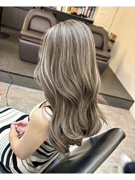 ブレンド 渋谷(BLend) 前髪アンブレラカラーこなれミディイメチェンウェーブパーマ