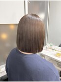 ブリーチなしブラウン×切りっぱなしボブ【原宿/i've】tomoya