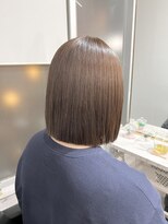 イヴ 原宿(I've)&nbsp;ブリーチなしブラウン×切りっぱなしボブ【原宿/i've】tomoya