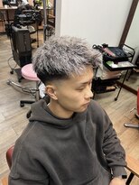 メンズグルーミングナンバーナイン(MEN'S GROOMING NUMBER NINE)&nbsp;ホワイトメッシュ/ツイストスパイラル/メンズパーマ