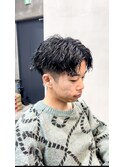 シャドーパーマツイストスパイラルフェザー波巻きプードル