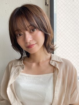 エトラ 渋谷店(etora) 前髪 外ハネボブ ワイドバング イメチェン 美髪"