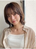 前髪 外ハネボブ ワイドバング イメチェン 美髪"