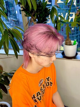 イエナ 渋谷(IENA) エンドカラーピンクデザインカラーダブルカラーブリーチカラー