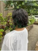 癖毛×インナーカラー