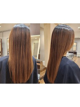 お客様の髪質によって多数ある薬剤を選定★髪質に合わせた施術で理想のストレートを実現[千葉駅西口]