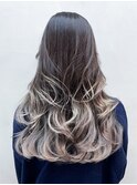 ロング美髪韓国ヘア顔周りレイヤー美髪_ba547332