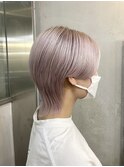 【切りっぱなしボブ/エアリーロング/美髪/ピンクブラウン/渋谷】