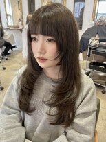 セライロ 千葉(celilo)&nbsp;ロングレイヤー オリーブグレージュ【momoka】